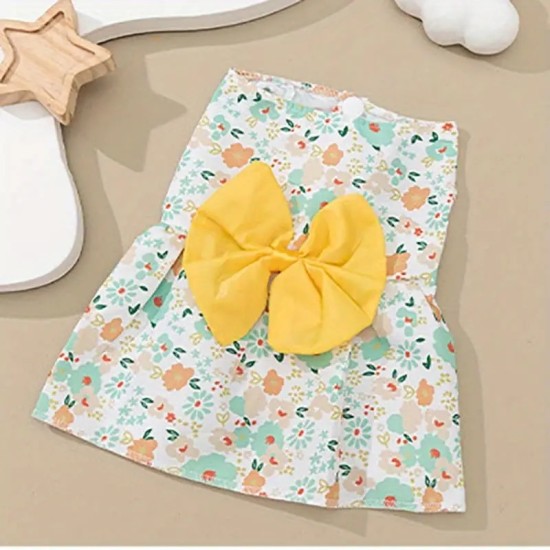 Dog Dresses For Small Dogs Girl Clothes Cartoon Cute Princess Skirt Summer Thin Pet Accessories