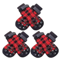 4pcs Pet Socks For Dog & Cat, Dog Shoes Cat Socks For Outdoor, Non Slip Pet Shoes