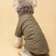 Pet Clothes For Small & Medium Dog, Brown Words Pattern Pet Tee, Pet Apparel