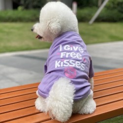 Valentine's Day Pet Shirts For Small & Medium Dogs, Letter Print Cat Sweatshirt, Cute Dog Clothes