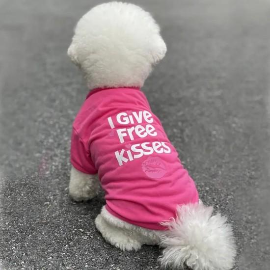 Valentine's Day Pet Shirts For Small & Medium Dogs, Letter Print Cat Sweatshirt, Cute Dog Clothes