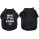 Valentine's Day Pet Shirts For Small & Medium Dogs, Letter Print Cat Sweatshirt, Cute Dog Clothes