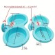 1pc Colorful Hanging Pet Double Bowl, Plastic Hanging Drinker, Food Bowl Assorted Varieties For Small And Middle Pet