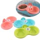 1pc Colorful Hanging Pet Double Bowl, Plastic Hanging Drinker, Food Bowl Assorted Varieties For Small And Middle Pet