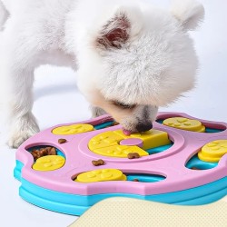 Pet Puzzle Toys Slow Feeder Bowl For Dog & Cat, Interactive Dog Toys For Treats Training