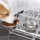 Puppy Hanging Stainless Steel Feeder For Water And Food Bowl