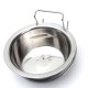 Puppy Hanging Stainless Steel Feeder For Water And Food Bowl