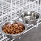 Puppy Hanging Stainless Steel Feeder For Water And Food Bowl