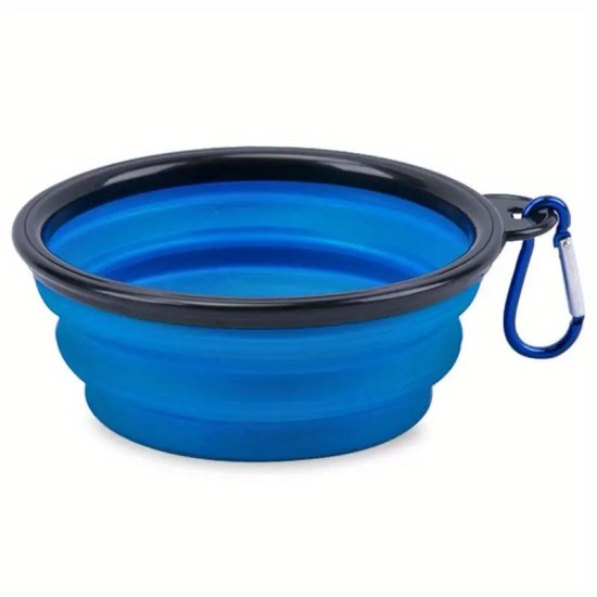 Collapsible Pet Bowl For Dog & Cat, Silicone Travel Dog Bowl, Foldable Cat Water Bowl For Walking