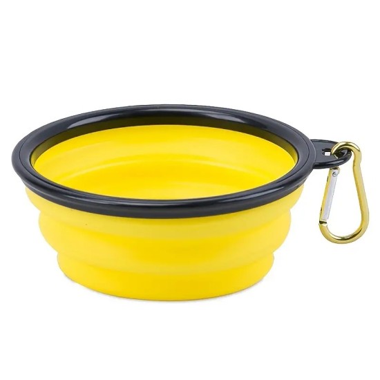 Collapsible Pet Bowl For Dog & Cat, Silicone Travel Dog Bowl, Foldable Cat Water Bowl For Walking