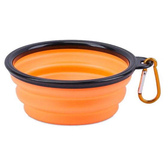 Collapsible Pet Bowl For Dog & Cat, Silicone Travel Dog Bowl, Foldable Cat Water Bowl For Walking