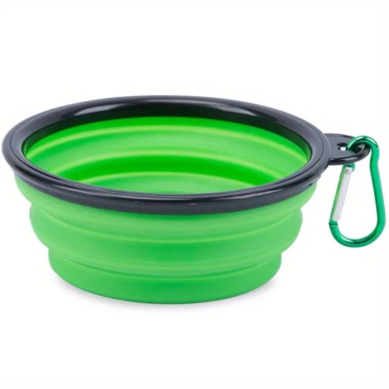 Collapsible Pet Bowl For Dog & Cat, Silicone Travel Dog Bowl, Foldable Cat Water Bowl For Walking