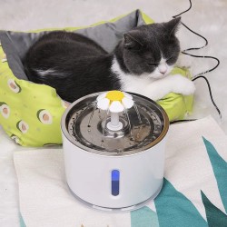 2.4L Pet Fountain For Cat & Dog, Automatic Cat Water Fountain Dispenser With Smart Pump