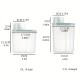 Pet Food Container Transparent Plastic Cat & Dog Food Holder