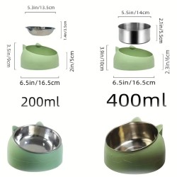 Pet Anti-Choking Slow Feeder And Water Bowl Station Set For Dogs Cats Supplies Utensils