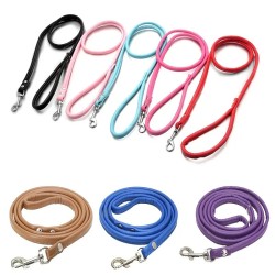 PU Leather Leash Rope For Small Dogs And Cats Dog Leashes For Puppies Dog Supplies Dog Traction Rope