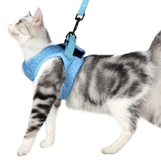 Cat Harness Leash Straps Soft And Comfortable Cat Walking Jacket,Cat Harness And Leash Set