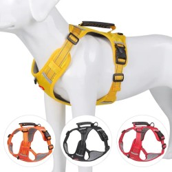 No Pull Pet Harness For Dog & Cat, Adjustable Soft Padded Large Dog Harness With Easy Control Handle