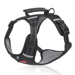 No Pull Pet Harness For Dog & Cat, Adjustable Soft Padded Large Dog Harness With Easy Control Handle