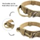 Tactical Pet Collar, Dog Collar With Handle, Military Heavy Duty Dog Collars For Medium Large Dogs