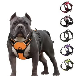 Pet Reflective Harness,Durable Easy Wearing No-Choke Dog Chest Strap,Outdoor Dog Vest