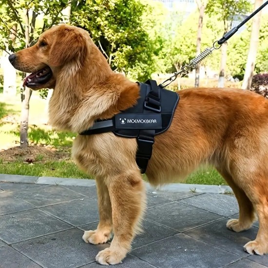 No Pull Pet Harness For Dog & Cat, Adjustable Soft Padded Large Dog Harness With Easy Control Handle