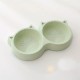 Pet Double Bowl Double Cat Bowl Cat Water Bowl For Dogs Feeder Pet Bowls