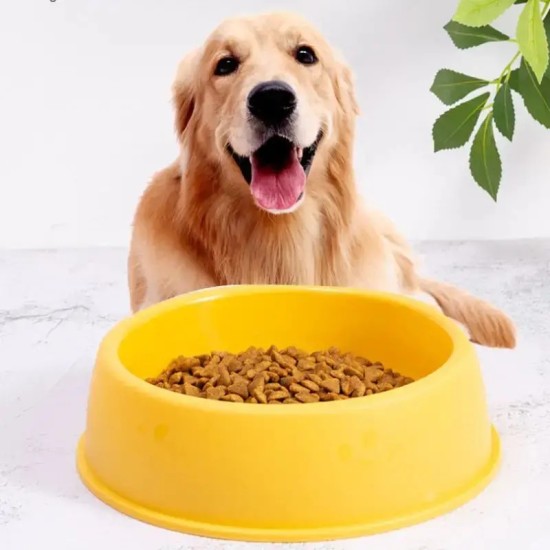 Pet Feeding Bowl Plastic Food Water Bowl For Pets And Dogs Pet Supplies