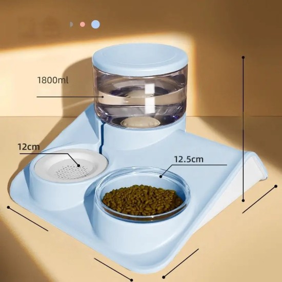 Pet Feeder Drinking And Feeding Integrated Device Pet Water Stainless Steel For Dogs And Cats