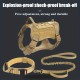 Tactical Dog Harness And Leash Set For Medium Large Dogs, No Pull Adjustable Pet Dog Harness With Sturdy Handle