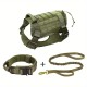 Tactical Dog Harness And Leash Set For Medium Large Dogs, No Pull Adjustable Pet Dog Harness With Sturdy Handle