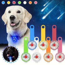 1pc Rechargeable LED Light Pendant For Dogs Rechargeable Keyring Pet Dogs Collars Puppy Accessories Luminous Pendant Glowing Collar