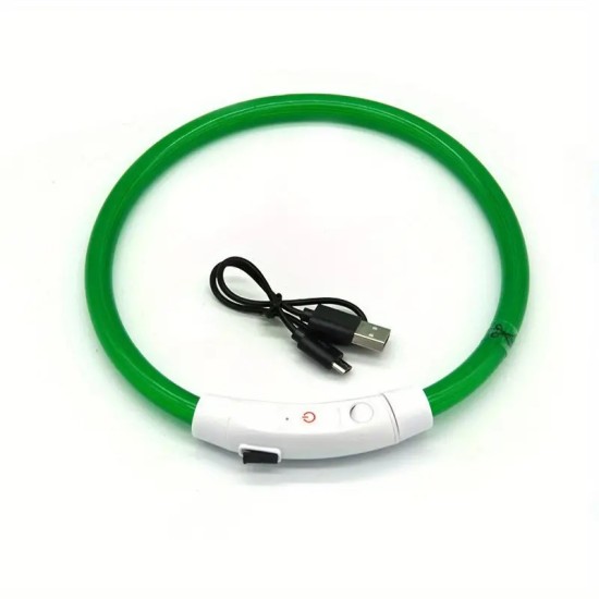 USB Charge Glowing Collar Bright For Night Safety,Adjustable Luminous Collars For Night Walking