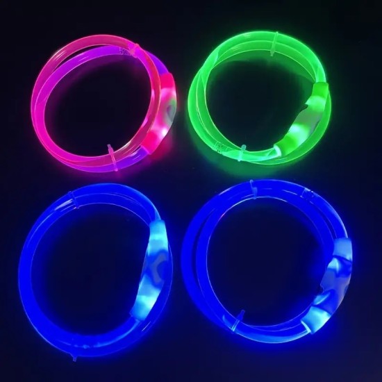 USB Charge Glowing Collar Bright For Night Safety,Adjustable Luminous Collars For Night Walking