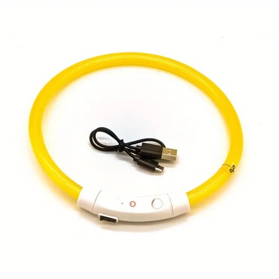 USB Charge Glowing Collar Bright For Night Safety,Adjustable Luminous Collars For Night Walking