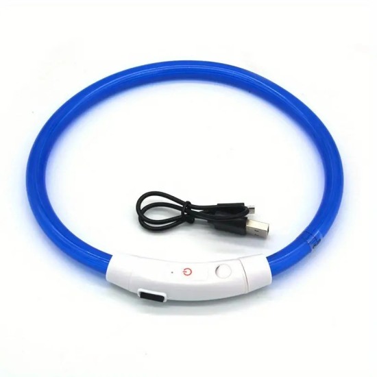 USB Charge Glowing Collar Bright For Night Safety,Adjustable Luminous Collars For Night Walking