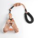 Pet Leash, Dog Harness, Small And Medium-sized Dog Round Rope Chest And Back Traction Supplies