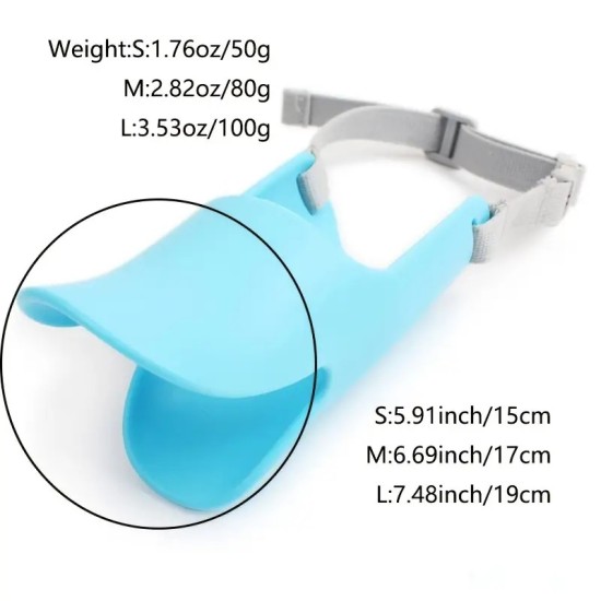 Anti-bite Silicone Dog Mouth Cover Soft Silicone Duck Mouth Shaped Cover Training Dog Supplies